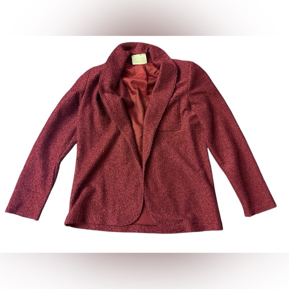 Vintage Sears skirt suit burgundy beautiful 2 piece - Picture 3 of 7